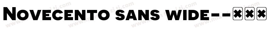Novecento sans wide-字体转换